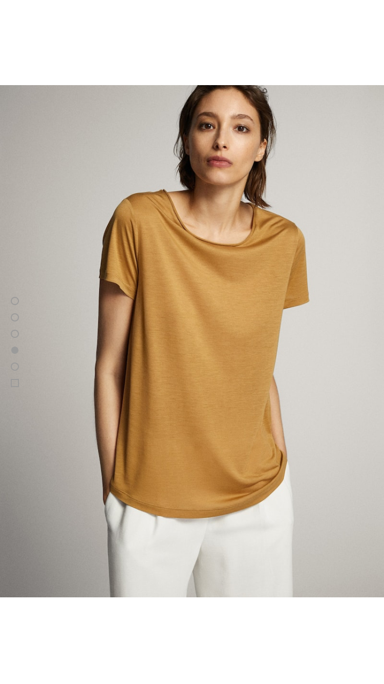Футболка из лиоцелла Massimo Dutti, 44-46 (S)