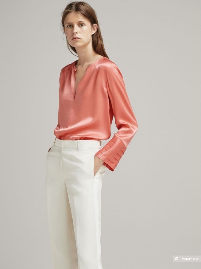 БЛУЗА Massimo Dutti размер производителя 42 ( на 46-48 )