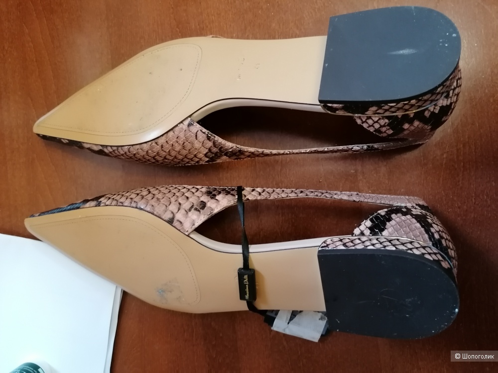 Кожаные туфли балетки Massimo Dutti 41 размера