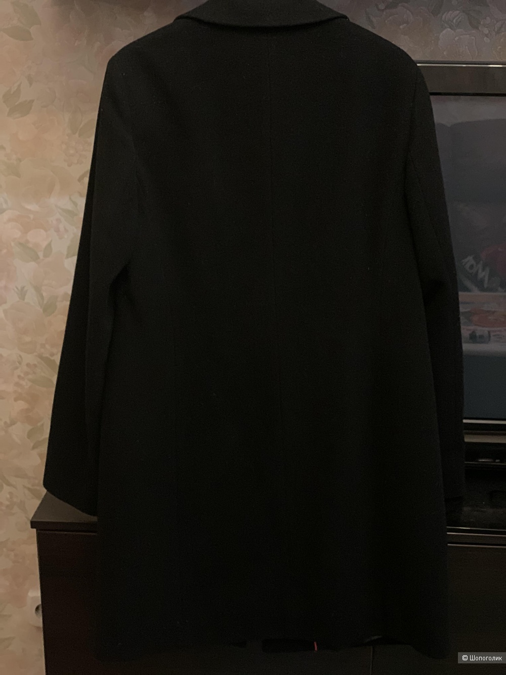Черное пальто Love Moschino, 48 it (48 русс).