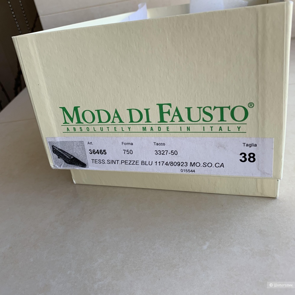 Туфли Moda di Fausto, Italia, 38 размер