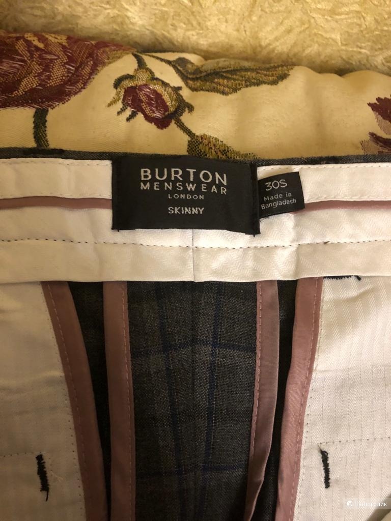 Брюки скинни в клетку Burton Menswear, размер 30/30