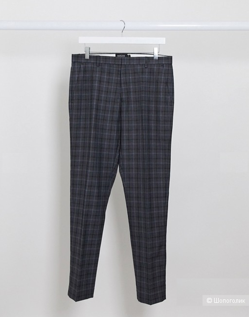 Брюки скинни в клетку Burton Menswear, размер 30/30