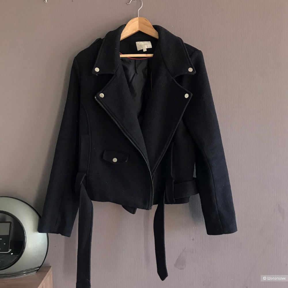 Чёрная шерстяная Куртка Grace & Mika, размер L