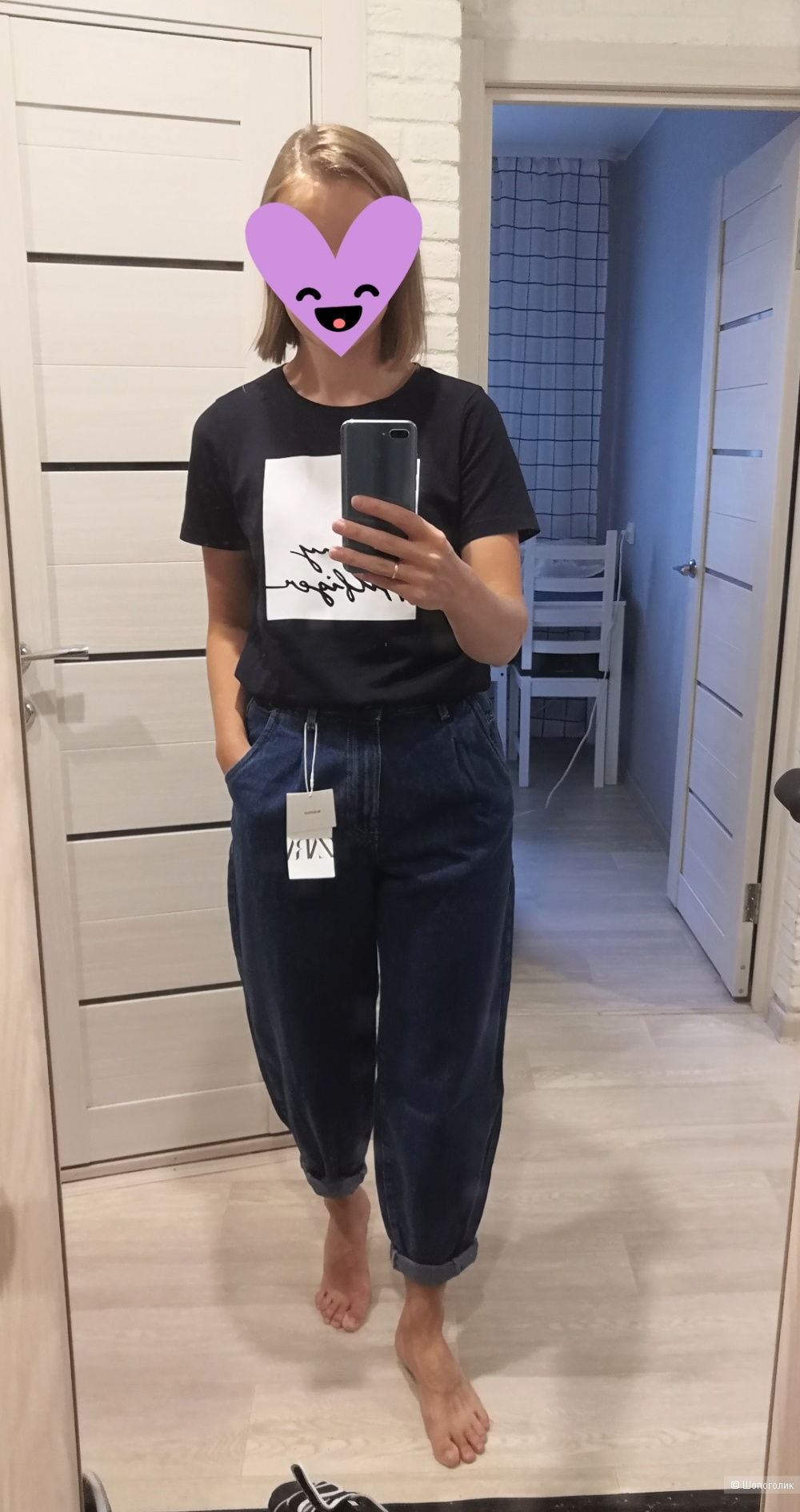 Джинсы слоучи Zara, разм.36
