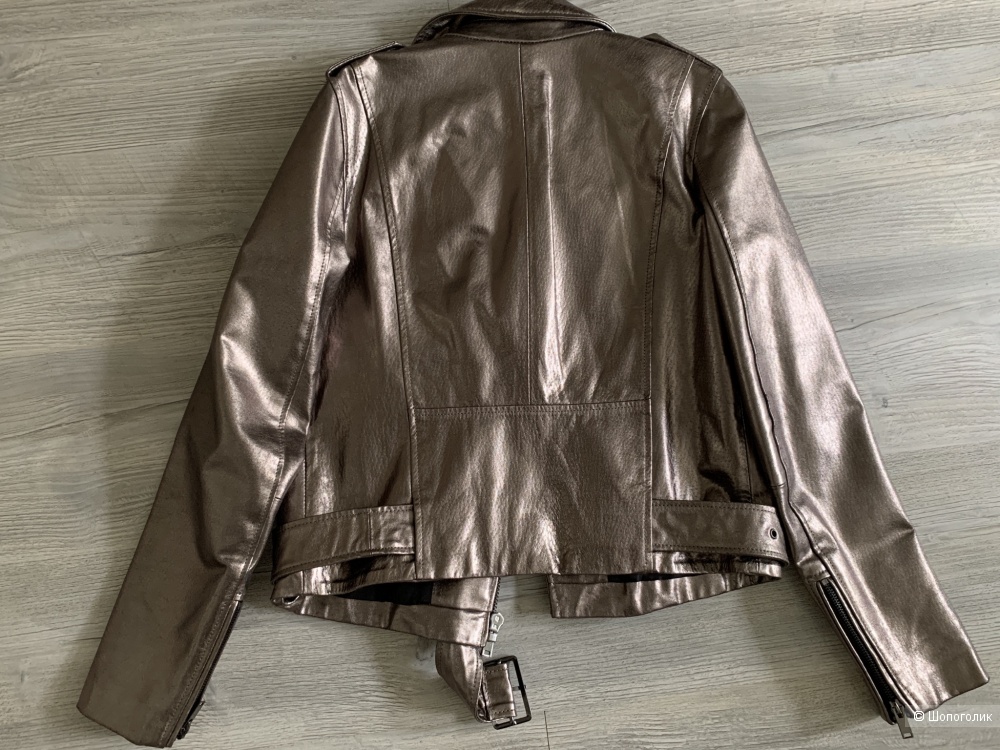 Кожаная куртка Zara Woman, р.40
