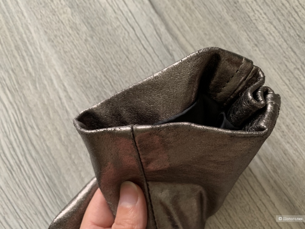 Кожаная куртка Zara Woman, р.40