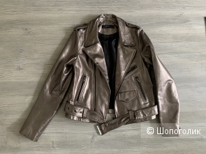 Кожаная куртка Zara Woman, р.40