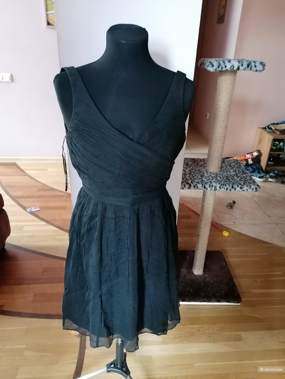 Шелковое платье J. Crew Silk Chiffon Heidi Petite Dress размер 4