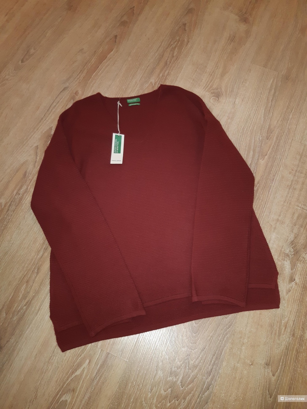 Новый пуловер benetton, размер 46/48/50