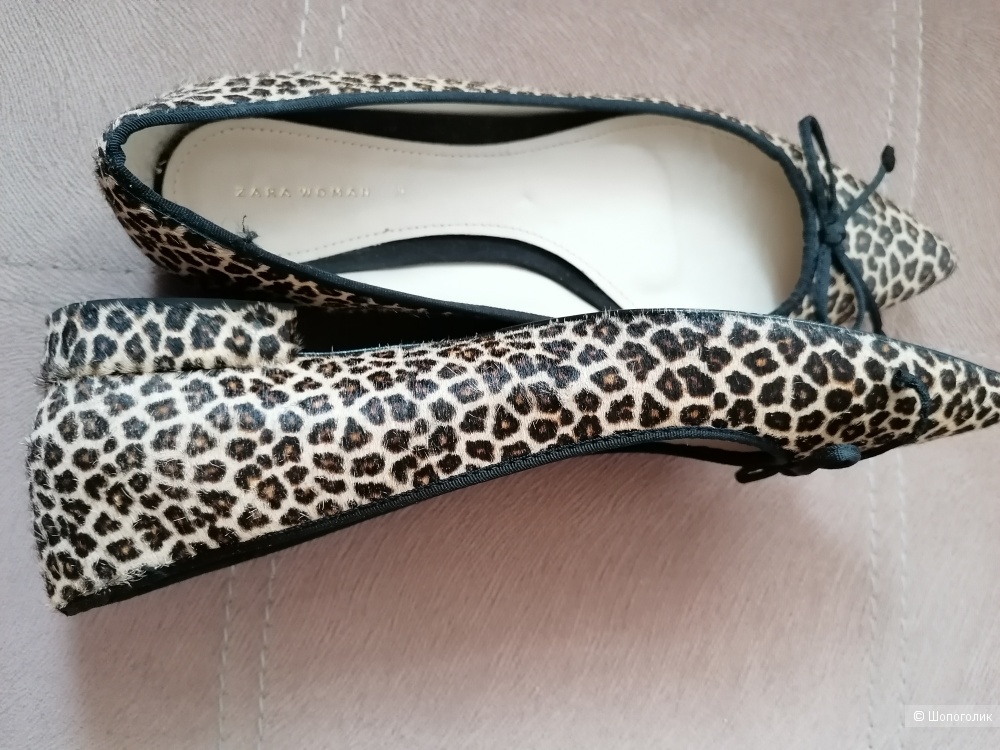 Туфли Zara cow leopard print размер 39