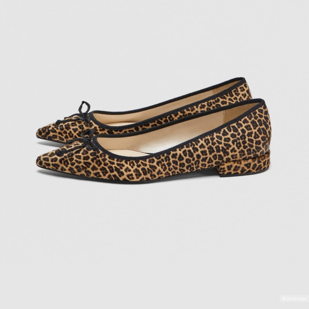 Туфли Zara cow leopard print размер 39