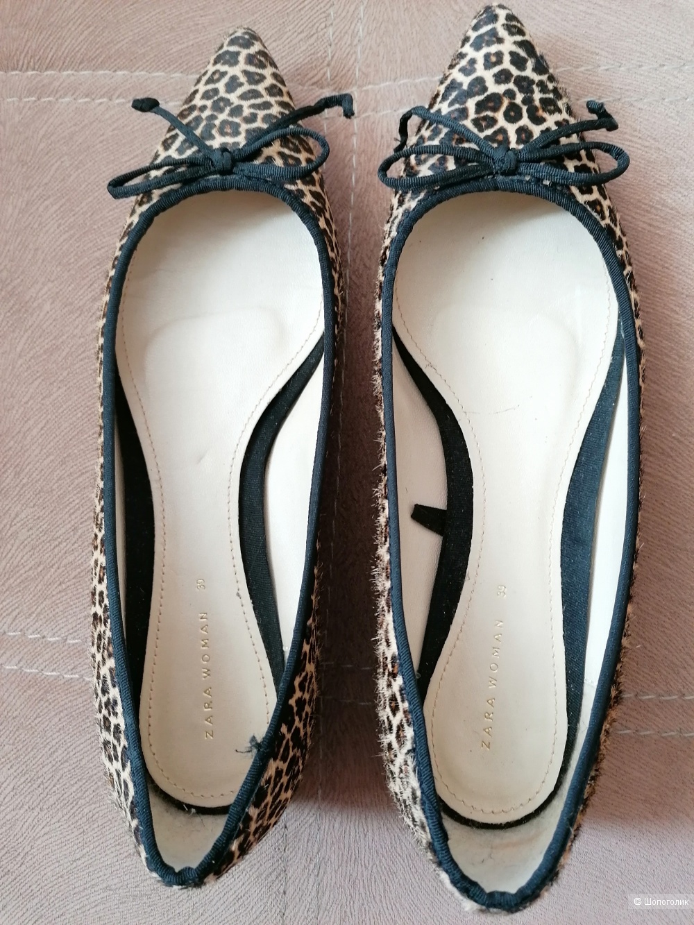 Туфли Zara cow leopard print размер 39