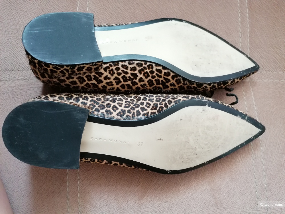 Туфли Zara cow leopard print размер 39