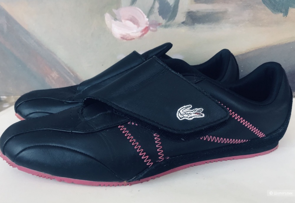 Кроссовки- кеды кожаные Lacoste , рос 38-38.5
