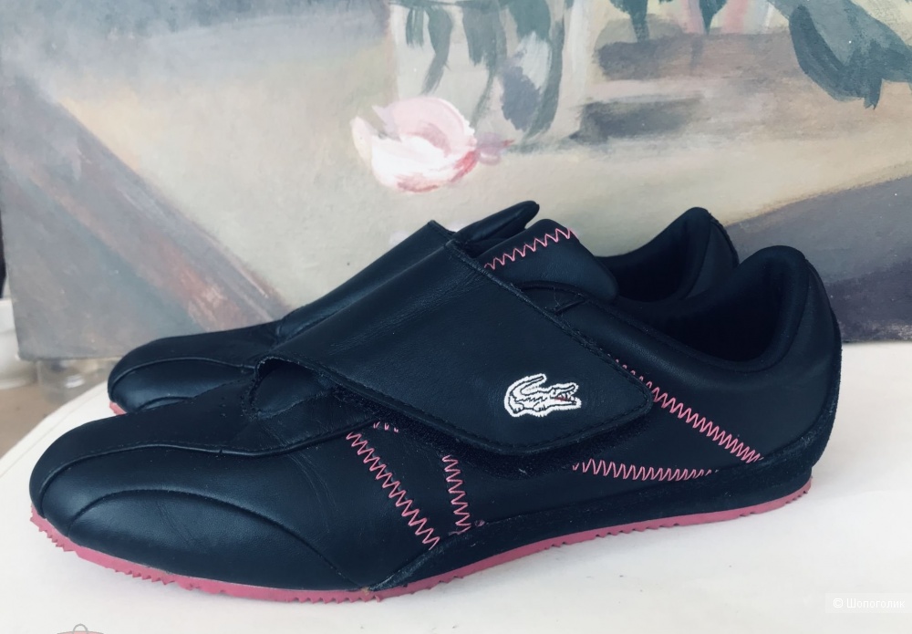 Кроссовки- кеды кожаные Lacoste , рос 38-38.5