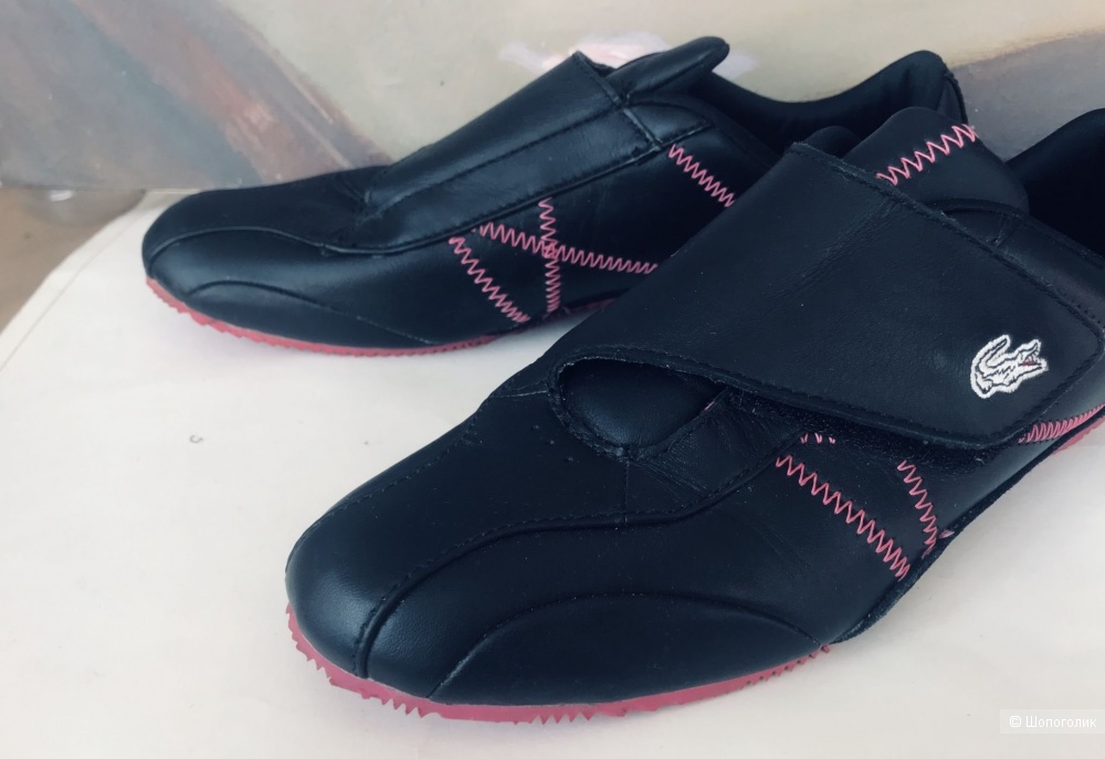 Кроссовки- кеды кожаные Lacoste , рос 38-38.5