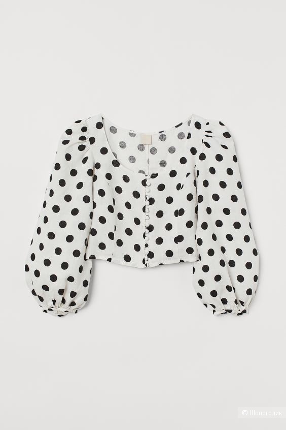 Льняная блуза H&M р.42EUR (на 46-48-50)