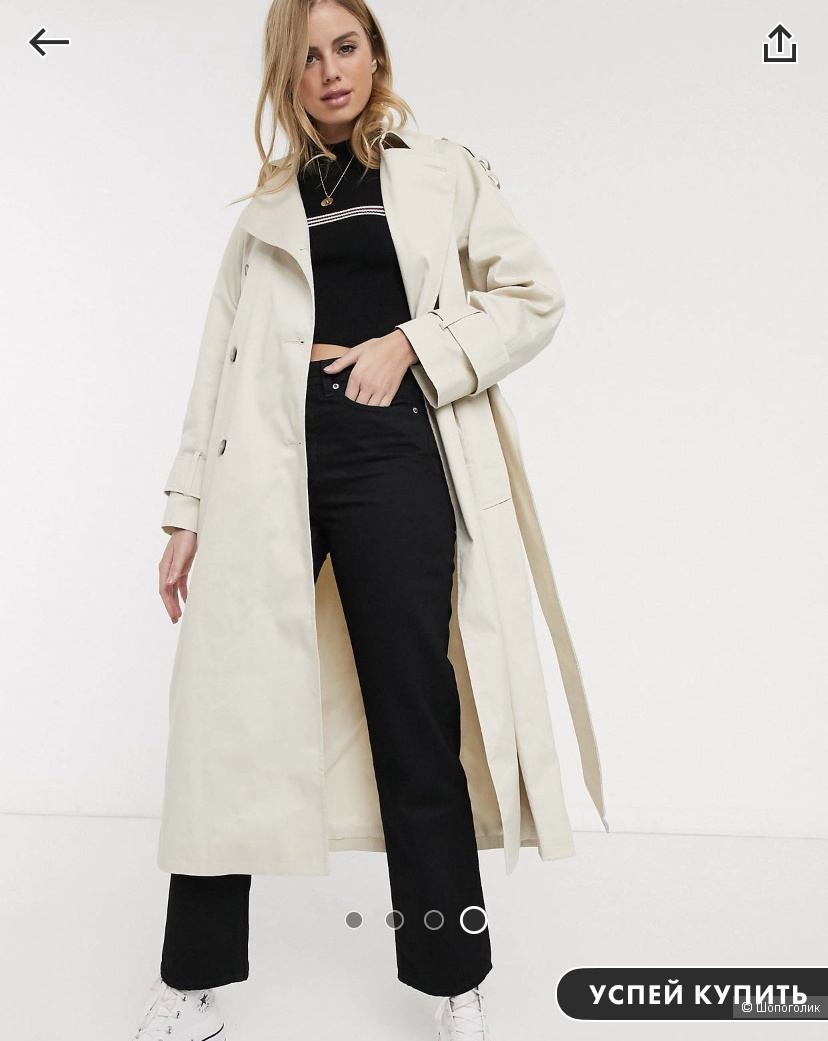 Тренч ASOS размер S