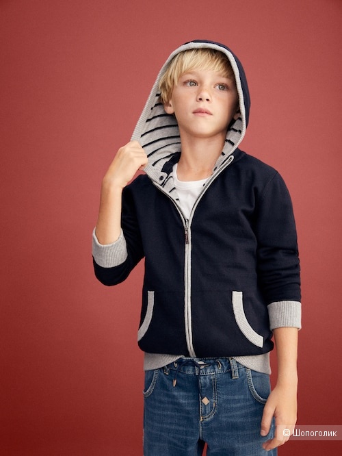 Двусторонний кардиган Massimo Dutti 7-8лет- 122-134см