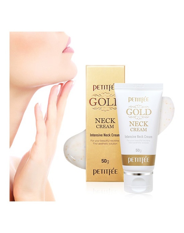 Омолаживающий крем для шеи с золотом Petitfee Gold Neck Cream