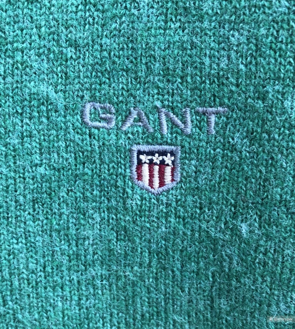 Зеленый пуловер Gant размер 46-48