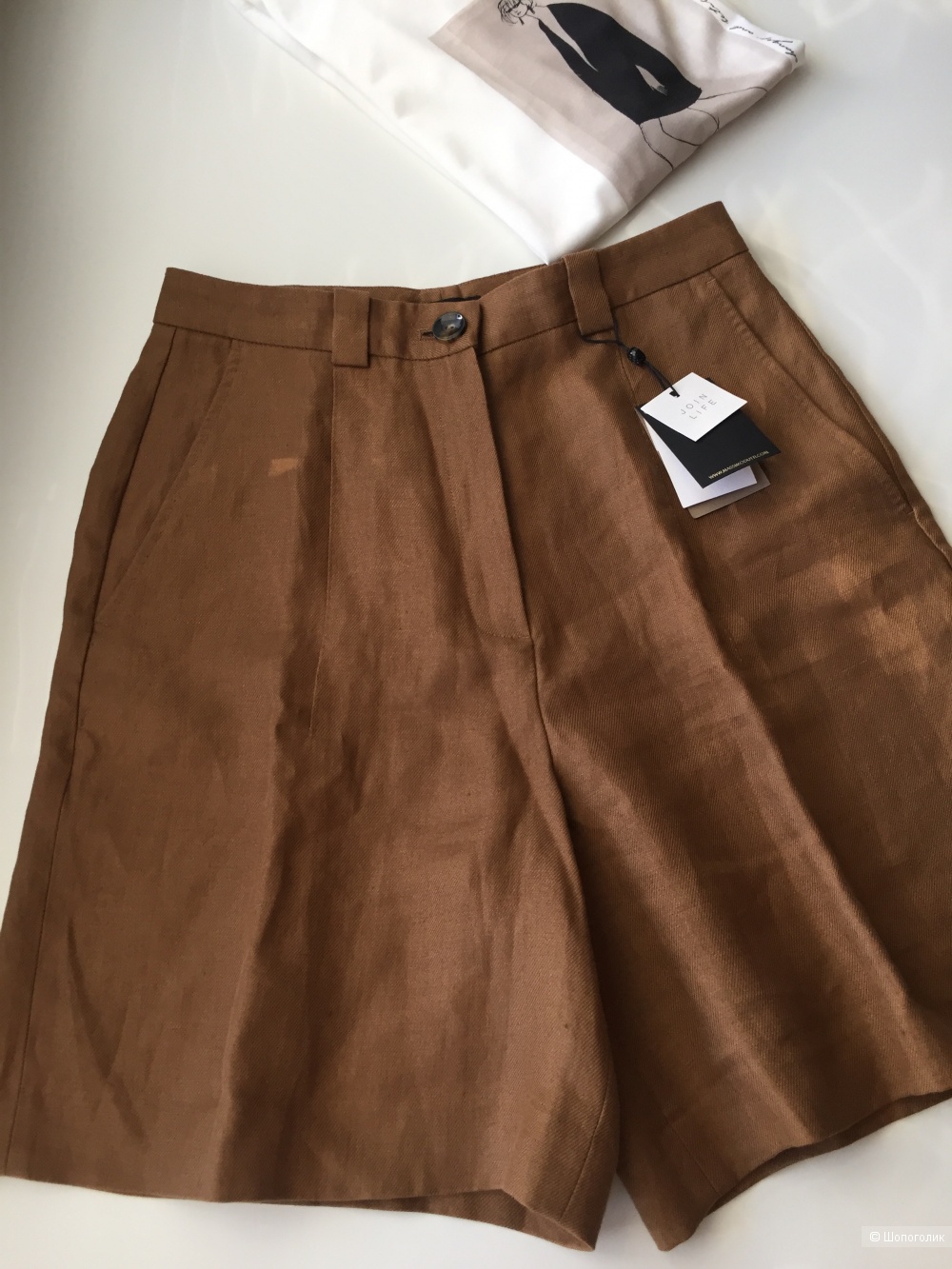 Шорты изо льна Massimo Dutti размер 36 (42-44)