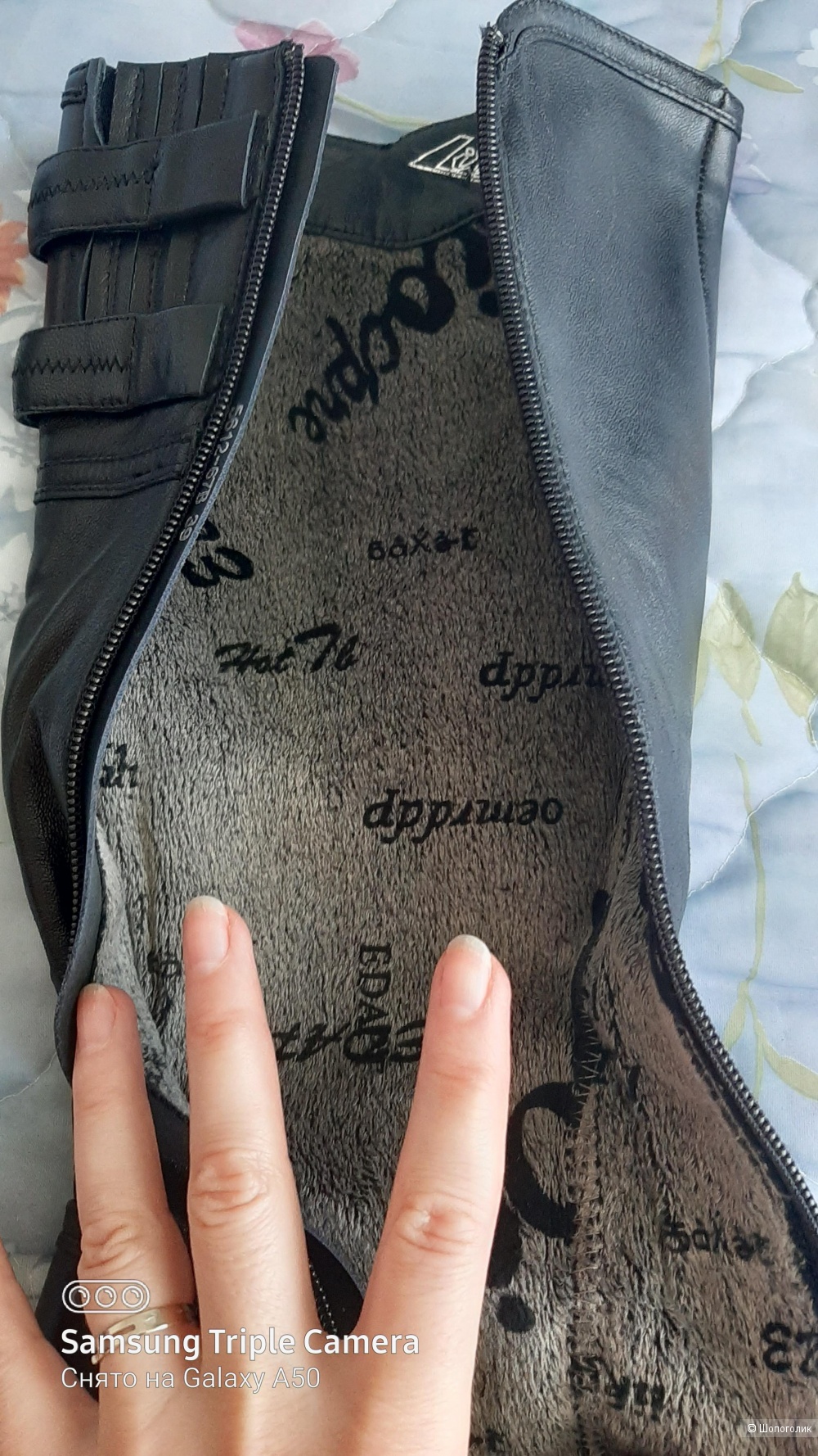 Сапоги кожаные деми новые р-р 37,5-38,5, no name