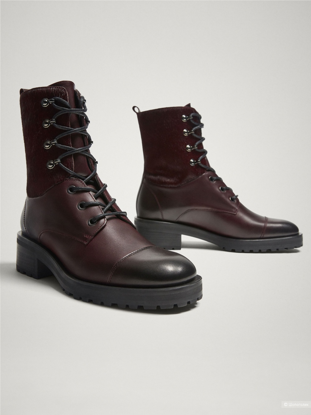 Ботинки со шнуровкой, Massimo Dutti, размер 40