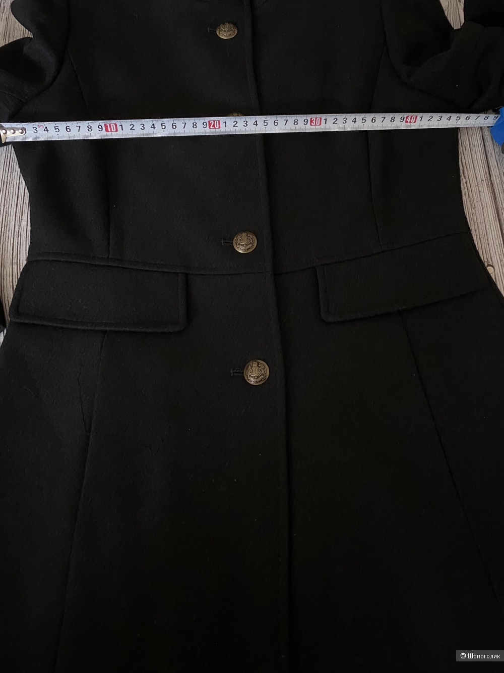 Пальто чёрное размер S-M Lauren Ralph Lauren