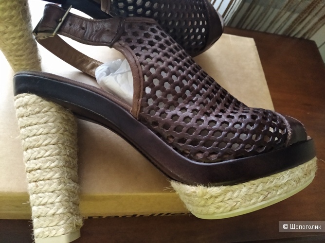 Босоножки на каблуке ESPADRILLES размер 37