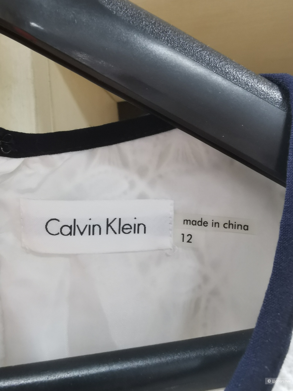 Платье Calvin Klein маркировка 12