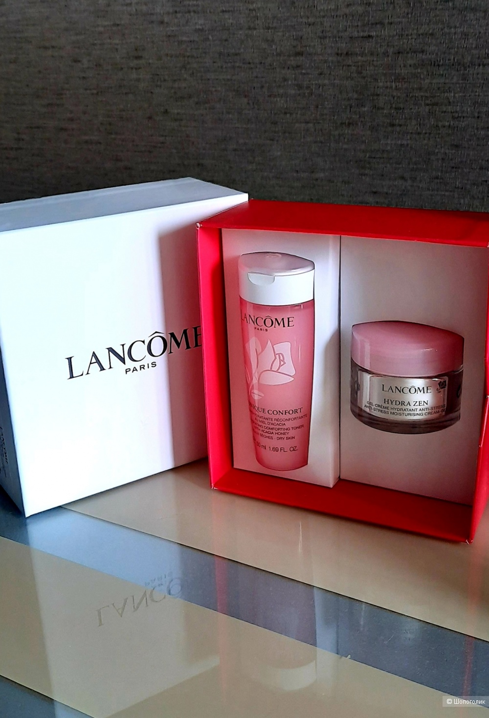 Тоник (50 мл)+крем(15 мл)  от Lancome