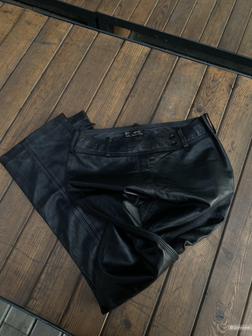 Кожаные штаны Mango, pp 38 (m/L)