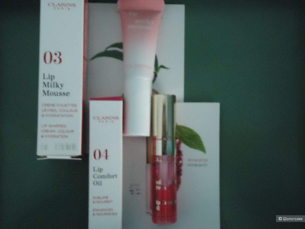 Clarins средства для губ 2шт