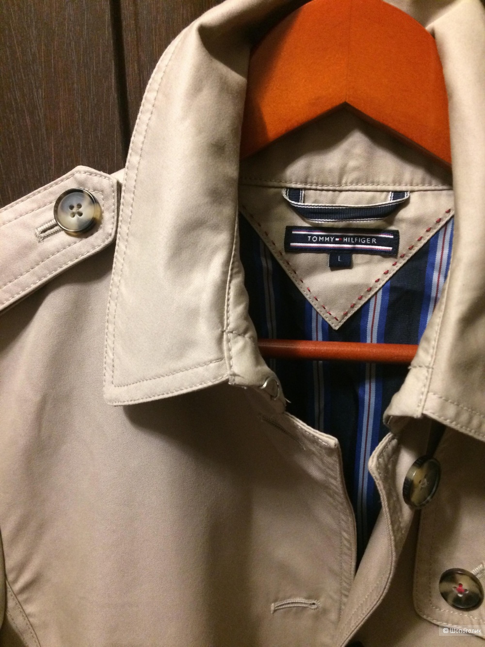 Плащ тренч Tommy Hilfiger L