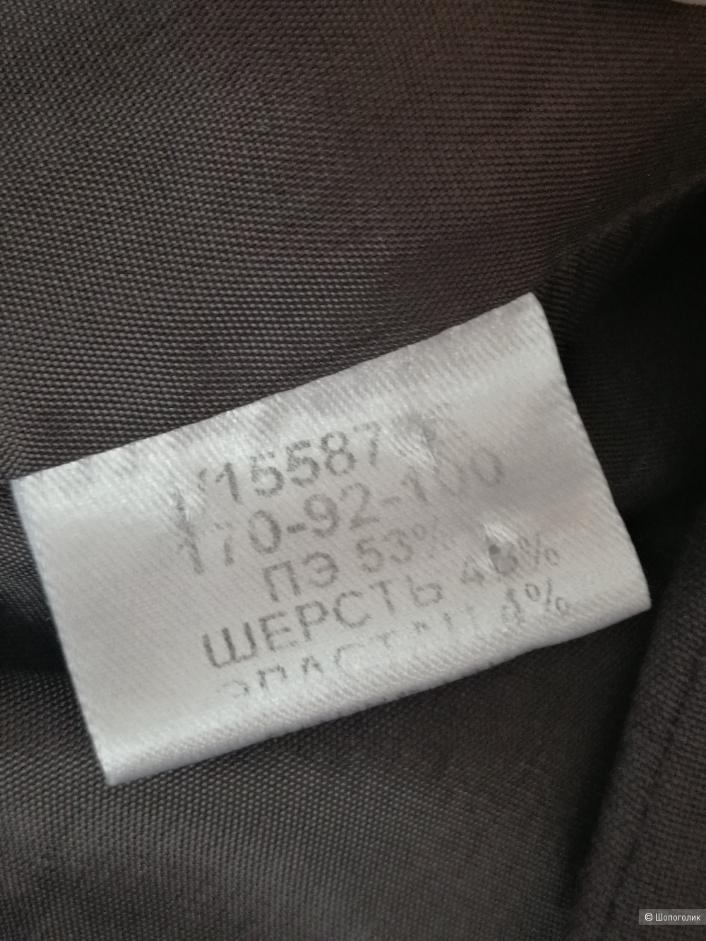 Костюм с юбкой Vassa&Co, шоколадный цвет, размер 46-48