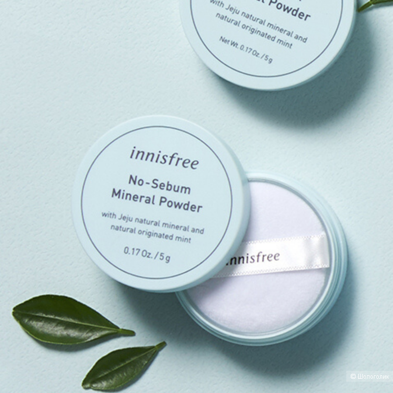 Бесцветная минеральная матирующая рассыпчатая пудра INNISFREE NO SEBUM MINERAL POWDER 5g