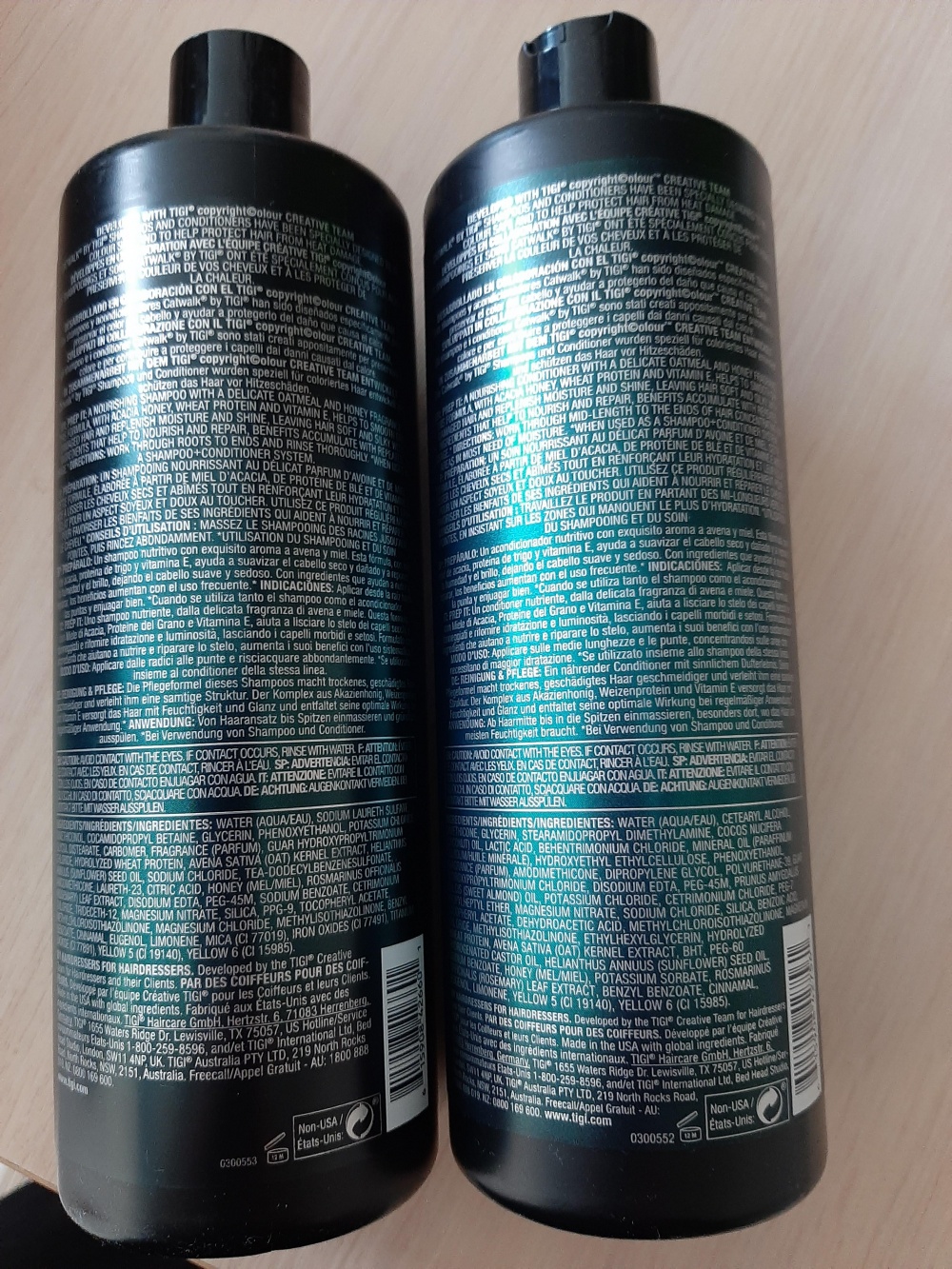 Набор для волос Tigi Catwalk Oatmeal and honey shampoo and conditioner 750 ml