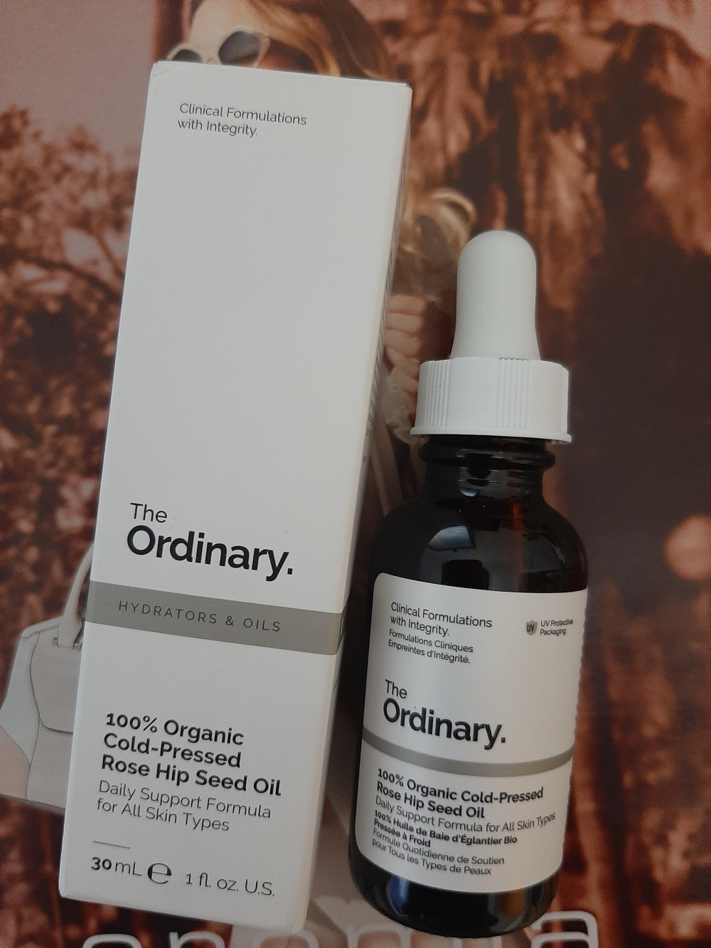 Косметическое масло для лица The ORDINARY Organic cold pressed rose hip sheed oil 30 ml