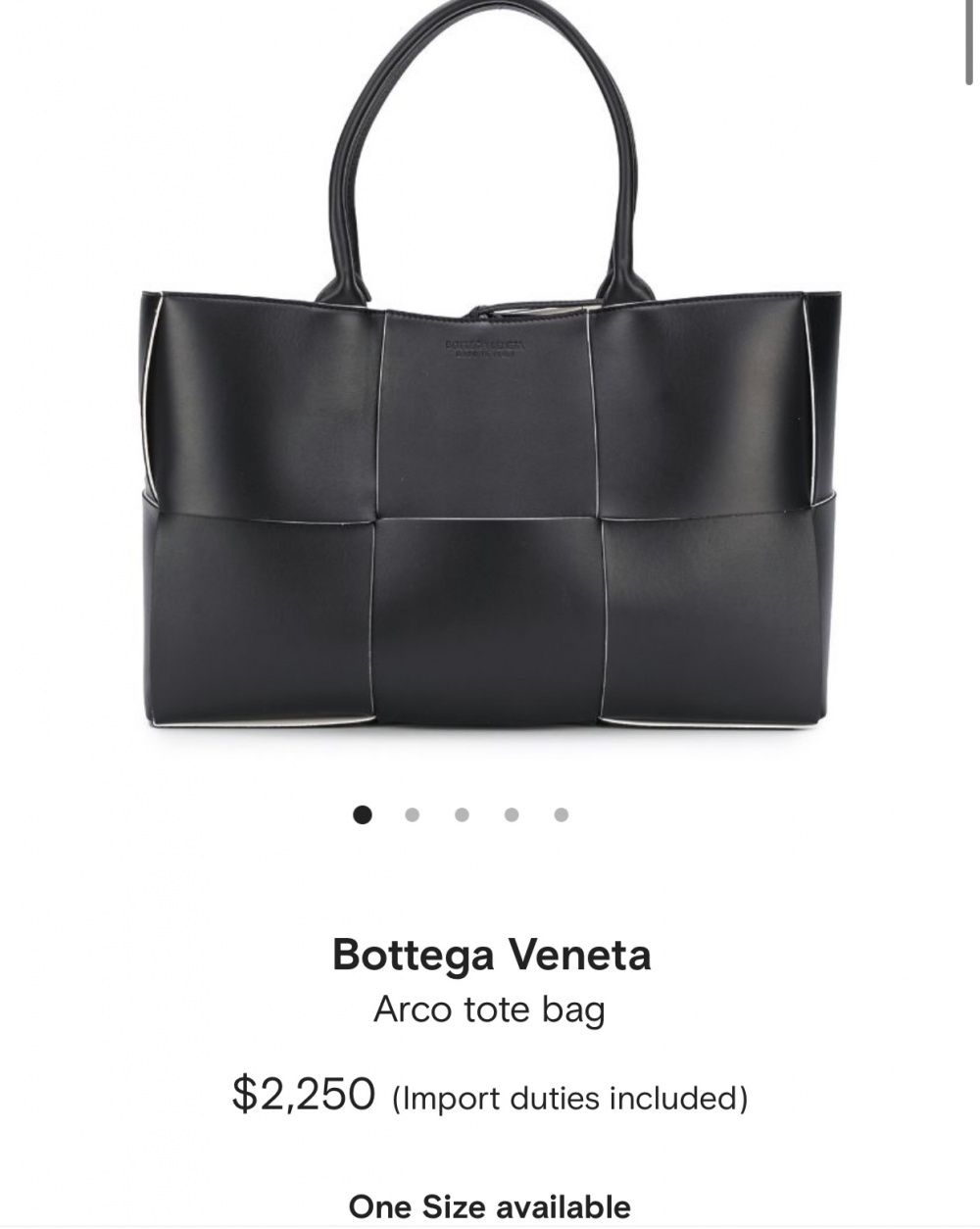 Сумка Bottega veneta tote, 30/20