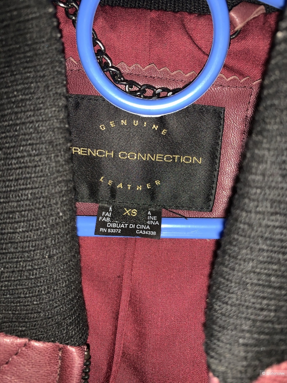 Кожаная куртка  French connection XS