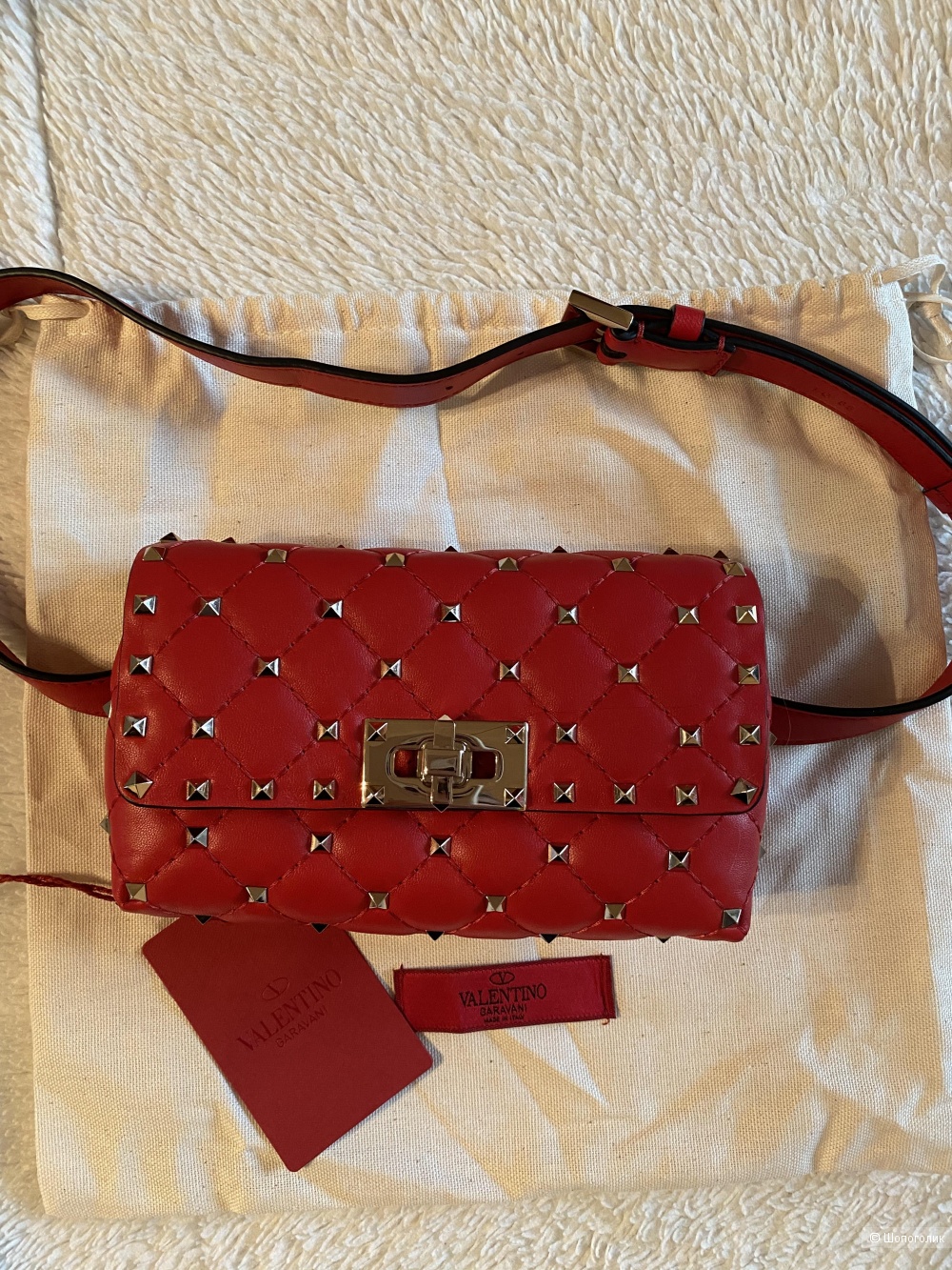 Поясная сумка valentino garavani rockstud spike