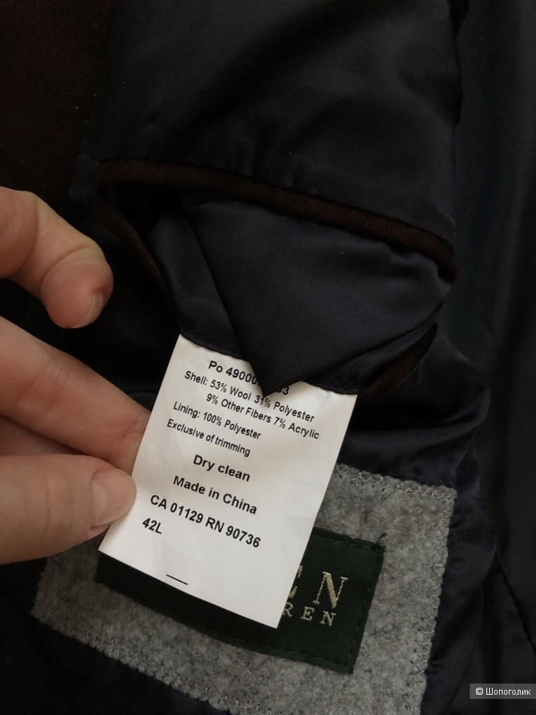 Мужское пальто Ralph Lauren размер 42L