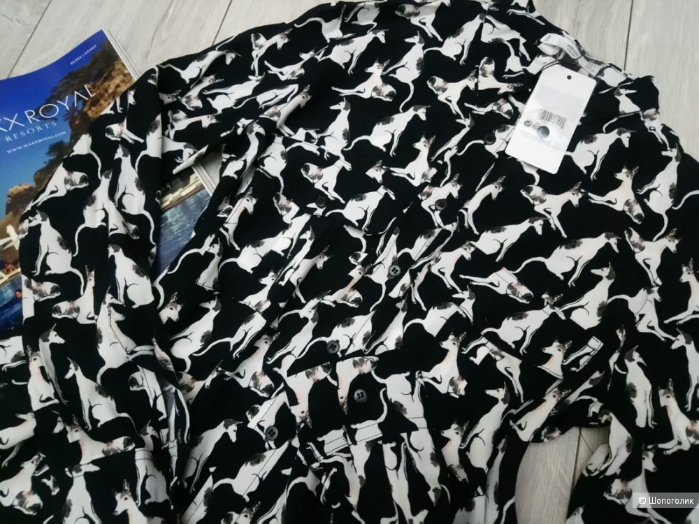 Рубашка с собачками  mango, размер S/M