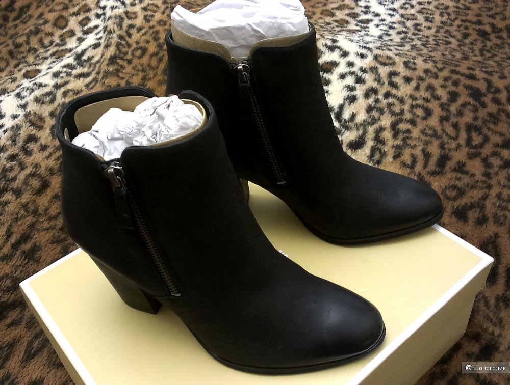 michael kors denver leather ankle boot