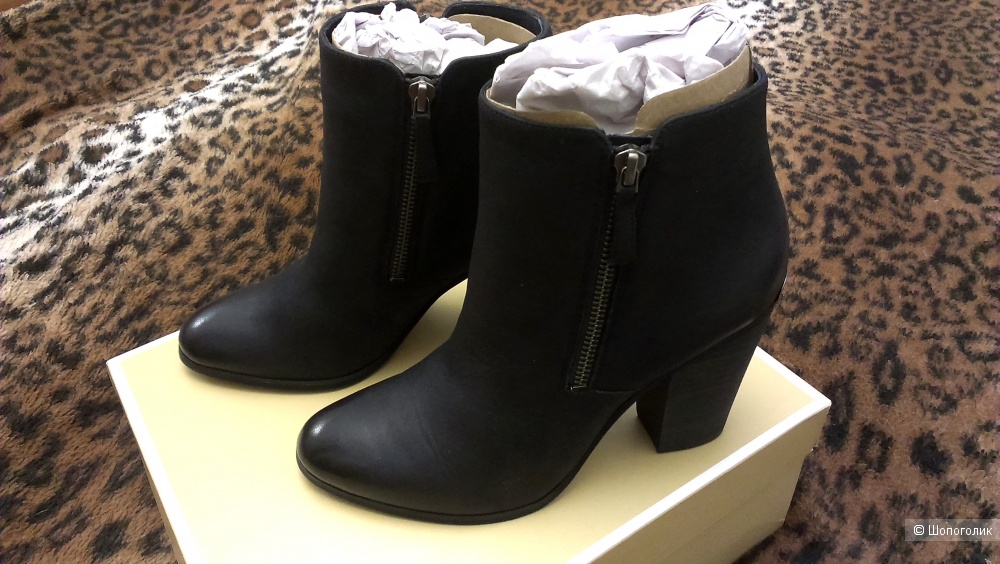 Ботильоны казаки Michael Kors Denver Leather Ankle Boot, 7,5М (37,5)