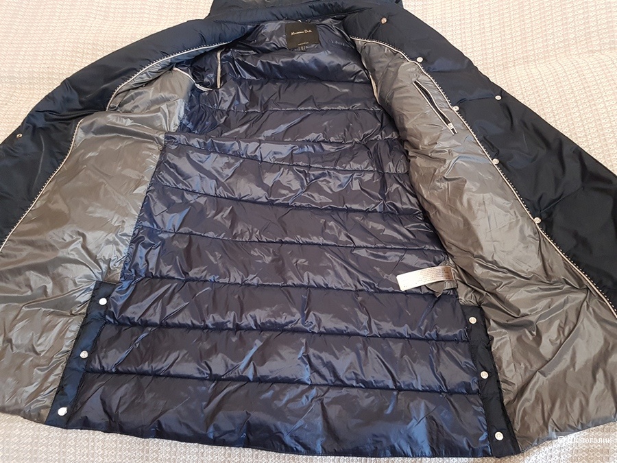 Стеганый пуховик-тренч Massimo Dutti S-M