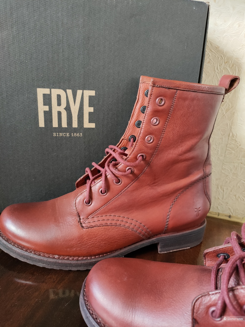 Женские ботинки Frye Veronica Combat USA, 39 р. обмен возможен