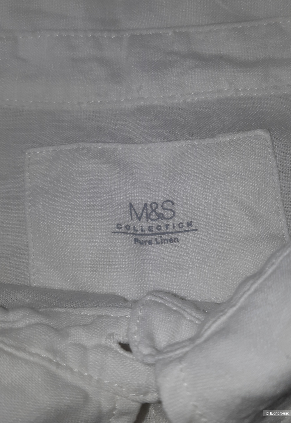 Льняная рубашка marks&spencer, размер 46/48/50